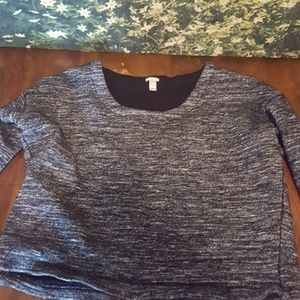Thick J. Crew Cropped Shirt/Sweater.
